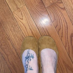 Camel Suede StoreHouse Flats,size 9